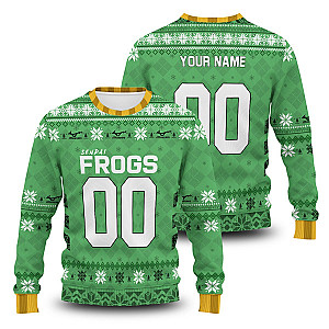 Haikyuu Sweaters - Personalized Sendai Frogs Unisex Wool Sweater FH0709
