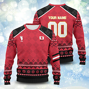 Haikyuu Sweaters - Personalized Haikyuu National Team Christmas Unisex Wool Sweater FH0709