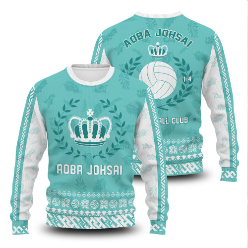 Haikyuu Sweaters - Aoba Johsai Jersey Christmas Unisex Wool Sweater FH0709