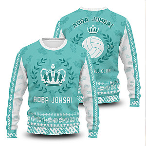 Haikyuu Sweaters - Aoba Johsai Jersey Christmas Unisex Wool Sweater FH0709