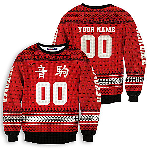 Haikyuu Sweaters - Personalized Team Nekoma Christmas Unisex Wool Sweater FH0709