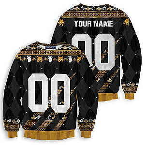 Haikyuu Sweaters - Personalized Team MSBY Black Jackals Christmas Unisex Wool Sweater FH0709