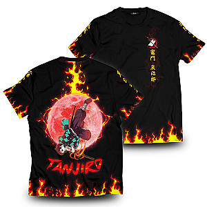 Demon Slayer T-Shirts - Tanjiro Moonfall Unisex T-Shirt FH0709