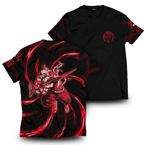 Demon Slayer T-Shirts - Red ED Uzui Unisex T-Shirt FH0709