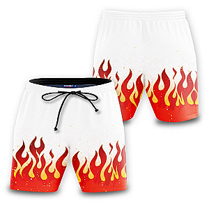 Demon Slayer Shorts - Kyojuro Fire Beach Shorts FH0709