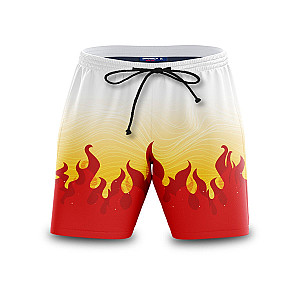 Demon Slayer Shorts - Summer Rengoku Beach Shorts FH0709