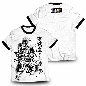 Demon Slayer T-Shirts - Akaza B&amp;W Unisex T-Shirt FH0709