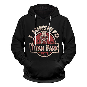 Attack On Titan Hoodies - Survived Attack on Titan Unisex Pullover Hoodie FH0709