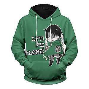 Attack On Titan Hoodies - Levi Me Alone Unisex Pullover Hoodie FH0709