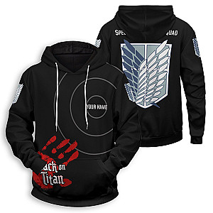 Attack On Titan Hoodies - Personalized AOT Skilled Corps Soldier Unisex Pullover Hoodie FH0709