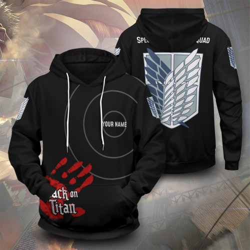 Attack On Titan Hoodies - Personalized AOT Skilled Corps Soldier Unisex Pullover Hoodie FH0709