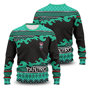 Demon Slayer Sweaters - Tanjiro Christmas Unisex Wool Sweater FH0709