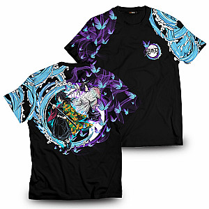 Demon Slayer T-Shirts - Yin Yang Giyu Shinobu Unisex T-Shirt FH0709