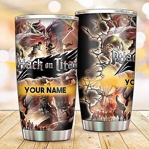 Attack On Titan Tumblers - Personalized Attack on Titan All In Tumbler FH0709