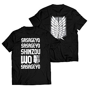 Attack On Titan T-Shirts - Shinzou Wo Sasageyo Unisex T-Shirt FH0709