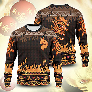 Naruto Sweaters - Kurama Mark Unisex Wool Sweater FH0709