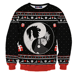 Naruto Sweaters - Yin Yang Naruto Sasuke Christmas Unisex Wool Sweater FH0709
