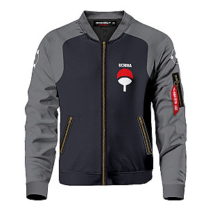Naruto Jackets - Personalized Uchiha Fire Bomber Jacket FH0709