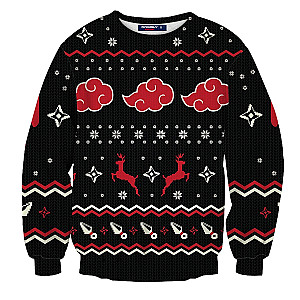 Naruto Sweaters - Akatsuki Christmas Unisex Wool Sweater FH0709