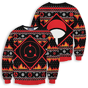 Naruto Sweaters - Uchiha Kekkei Genkai Unisex Wool Sweater FH0709
