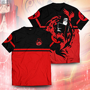 Naruto T-shirts - Yin Yang Itachi Crow Unisex T-Shirt FH0709