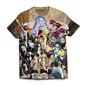 Naruto T-shirts - Anime Mashup Unisex T-Shirt FH0709