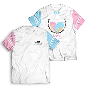 Re Zero T-shirts -Re: Zero Rem Ram Unisex T-Shirt FH0709