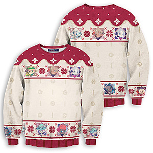 Pokemon Sweaters - Chibi SS Gym Leaders Unisex Wool Sweater FH0709