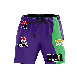 Pokemon Shorts - Poke Poison Uniform Beach Shorts FH0709