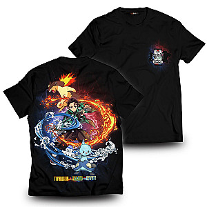 Pokemon T-shirts - Tanjiro Collab Unisex T-Shirt FH0709