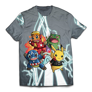 Pokemon T-shirts - Poke Avengers Unisex T-Shirt FH0709