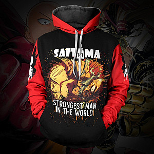One Punch Man Hoodies - Strongest Man in the World Unisex Pullover Hoodie