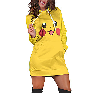 Pokemon Hoodie Dress - Pika Hoodie Dress FH0709