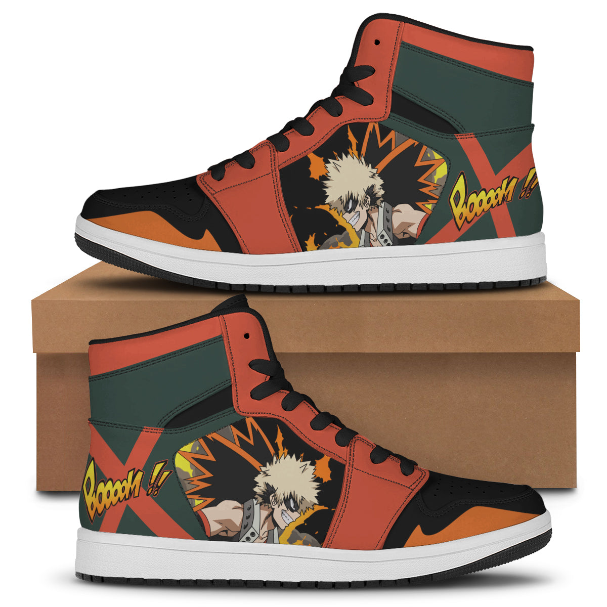 MHA Shoes - Bakugo Explosion JD Sneakers FH0709 | Gear Anime Shop ⚡️ ...