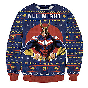 MHA Sweaters - All Might Christmas Unisex Wool Sweater FH0709