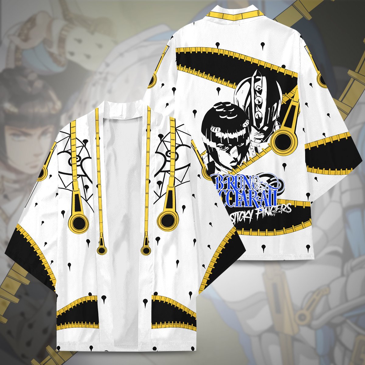 JJBA Kimono - Bruno Sticky Finger Kimono FH0709 | Gear Anime Shop ⚡️ ...