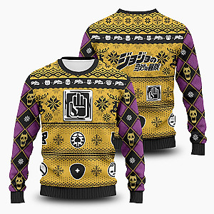 JJBA Sweaters - Jojo Bizarre Christmas Unisex Wool Sweater FH0709