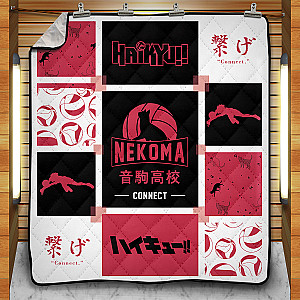 Haikyuu Blankets - Nekoma Cozy Quilt Blanket FH0709