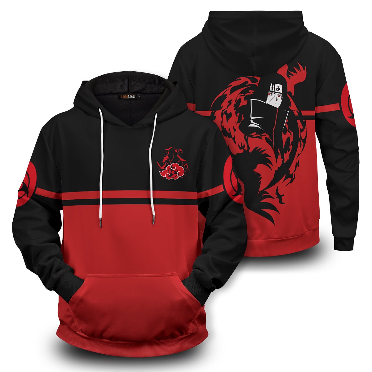 Naruto Hoodies - Yin Yang Itachi Crow Unisex Pullover Hoodie FH0709 ...