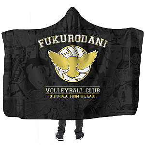 Haikyuu Hooded Blankets - Fukurodani Volleyball Club Hooded Blanket FH0709